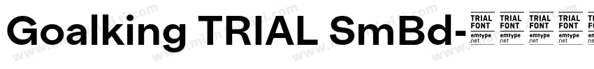 Goalking TRIAL SmBd字体转换